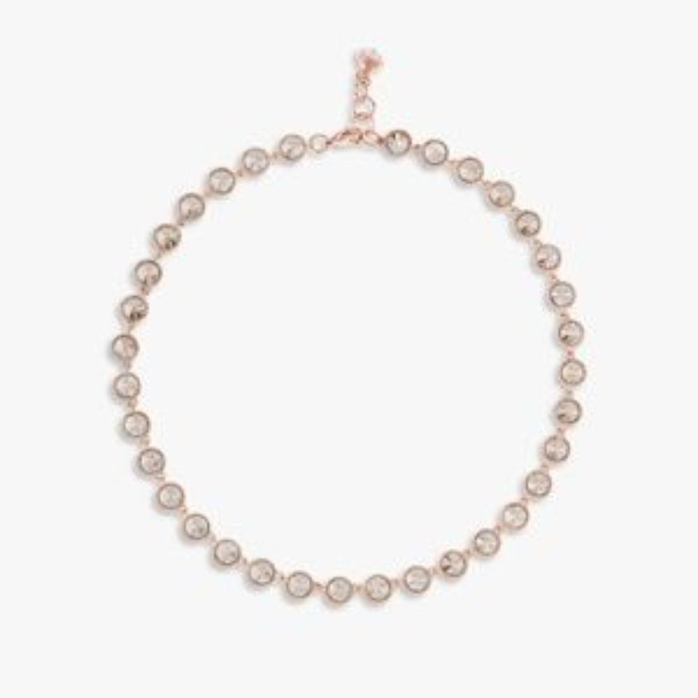 Ted Baker Rosele Rivoli ROSE GOLD Swarovski Crystal Necklace